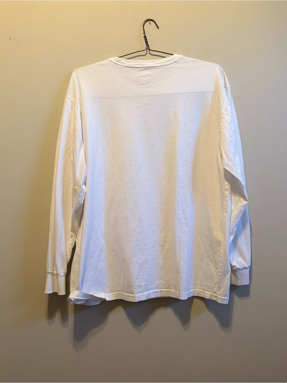 Polo by Ralph Lauren White Long Sleeve Pocket Tee with Navy Pony - Picture 5 of 5